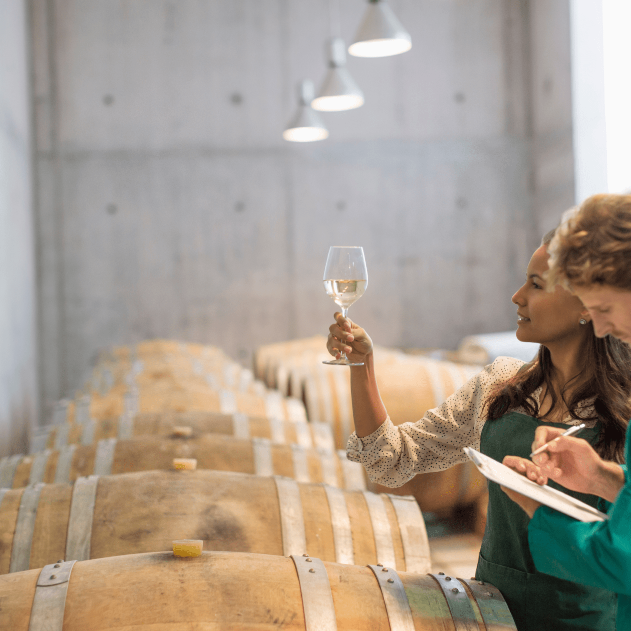Two women testing wine | DRINKS