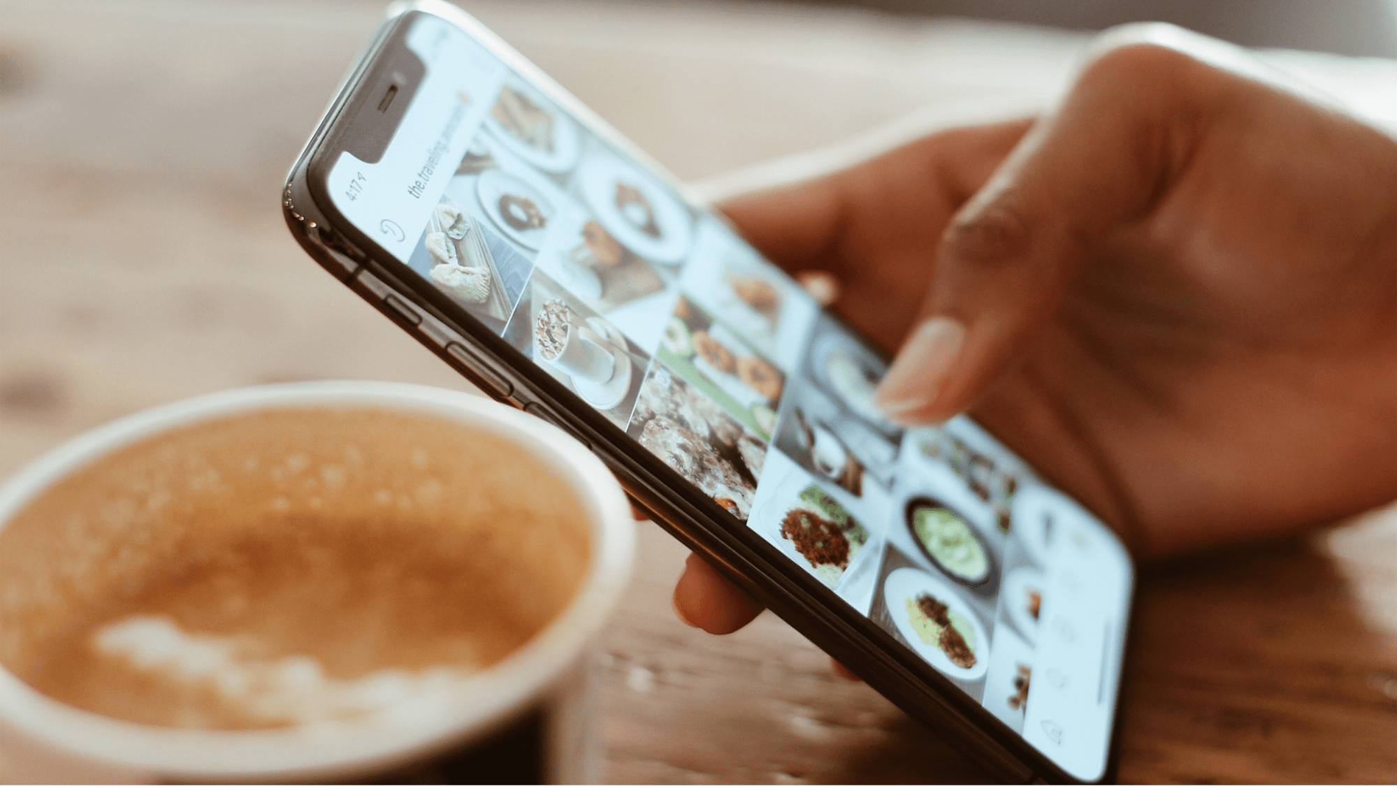 Images on a cell phone