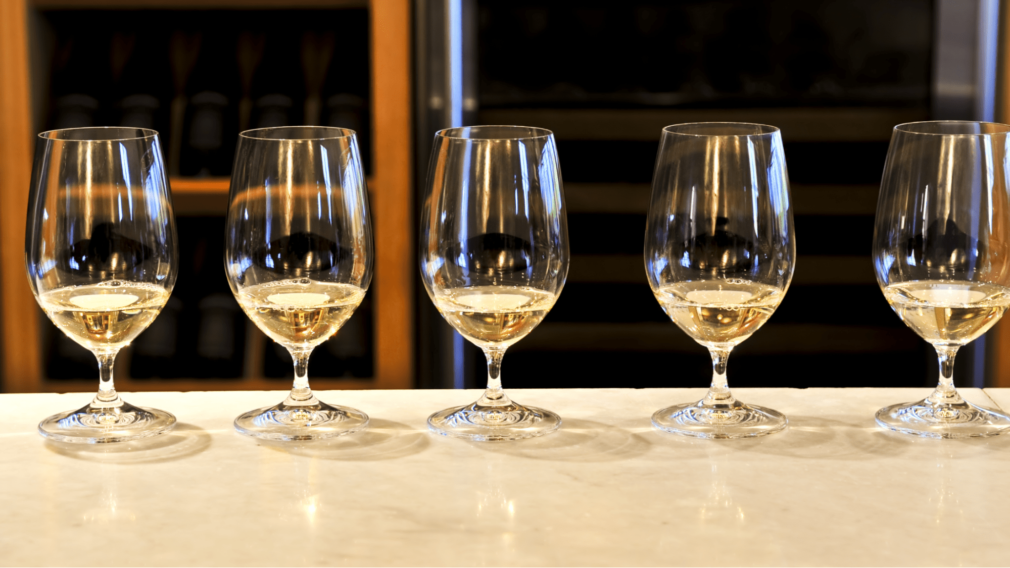 Wine tasting glasses